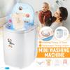 300W Mini Portable Clothes Washing Machine Capacity Small Washer Low Noise Automatic Single-Barrel Washer For Home/Dorm 4.5Kg