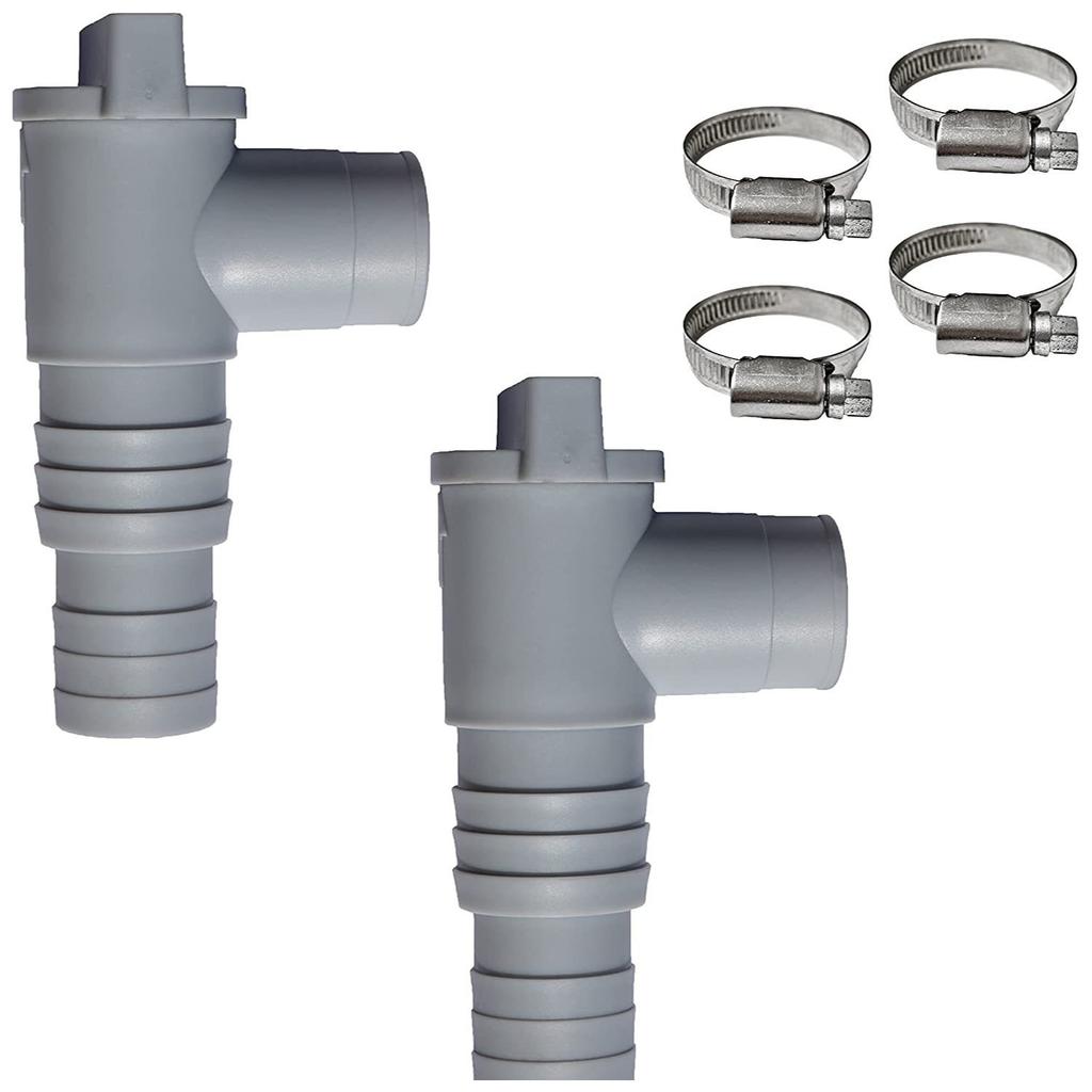 32mm Shutoff Valve Pool Connector Pool Hose Adapter Clamp-style Elbow Pool Drain Valve Shutoff Valve Suitable for Filter Pump