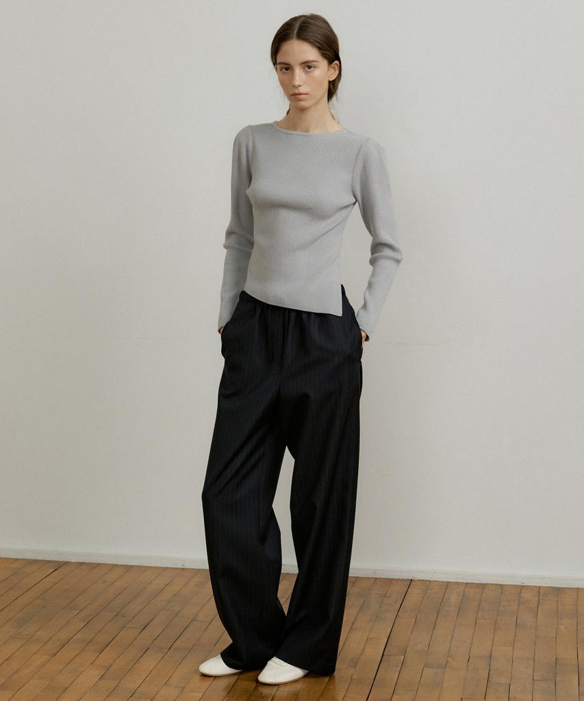OCTETTE Stripe Banding Pants_2Color