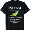 Funny Pet Parrot Definition T-Shirt, Funny Parrot Shirt, Macaw Lover Gift, Cute Bird T-shirt, Parrot Tshirt Classic T-shirt