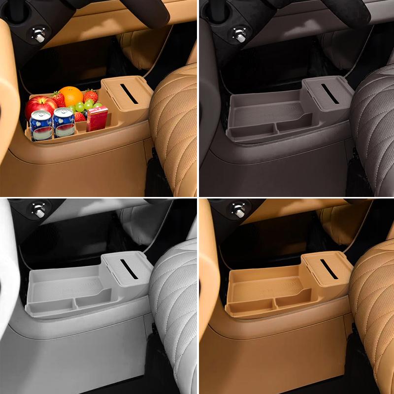 Car Under The Center Console Silicone Mat Storage Box Anti Slip Organizer Pad For DENZA D9 2026 Interior Auto Accessories