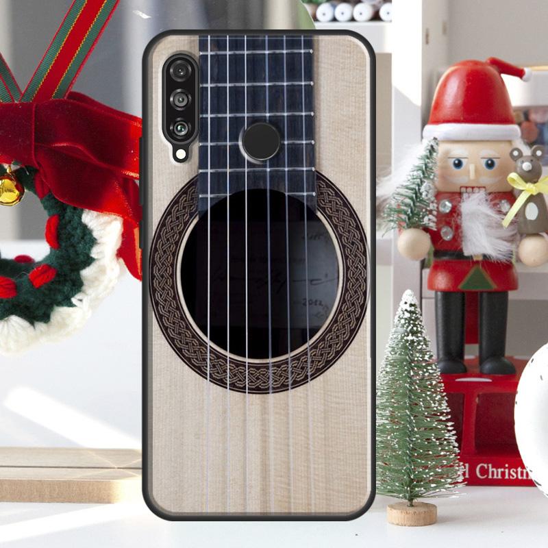 Classic Wood Guitar For Huawei Nova 5T 9 10 SE 7i 8i 11i 12i Y73 Y72 Y61 Y91 Y60 Y70 Y90 P20 P40 P30 Lite Case
