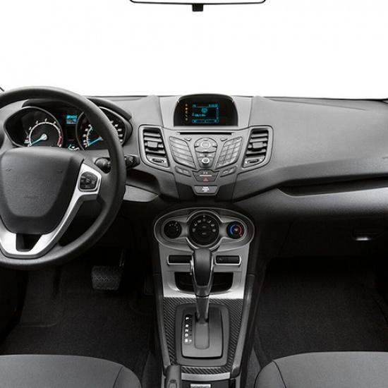 Carbon Fiber Interior Automatic Gear Shift Cover Trim For Ford Fiesta 2011-15