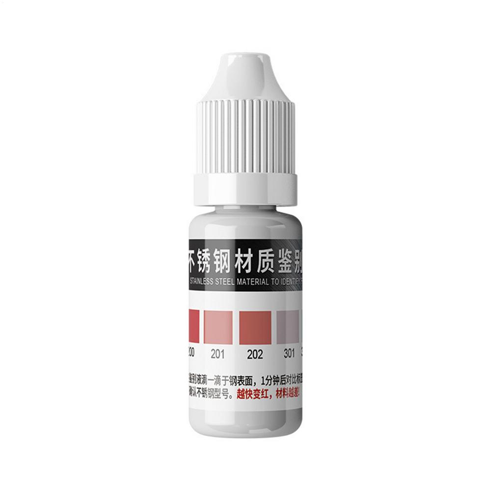 12ml Rapid Testing Reagent 304/316 Stainless Steel Detection Liquid Testing Reagent for 200 201 202 301 304 316 Stainless Steel