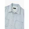 Studio Tomboy Stripe Denim Short Sleeve Shirt 91m6221224 