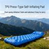 Colchoneta inflable para dormir TPU para una persona: Colchón Portátil, Impermeable, de Alta Elasticidad para Acampada al Aire Libre.