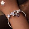 Avle Ocean Mermaid Series Beaded S925 Sterling Silver DIY Bracelet Jewelry.