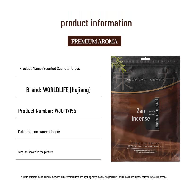 Japanese Incense Scented Bags for Home, Wardrobe, and Car - Long-lasting Aromatic Sheets & Hanging Ornaments