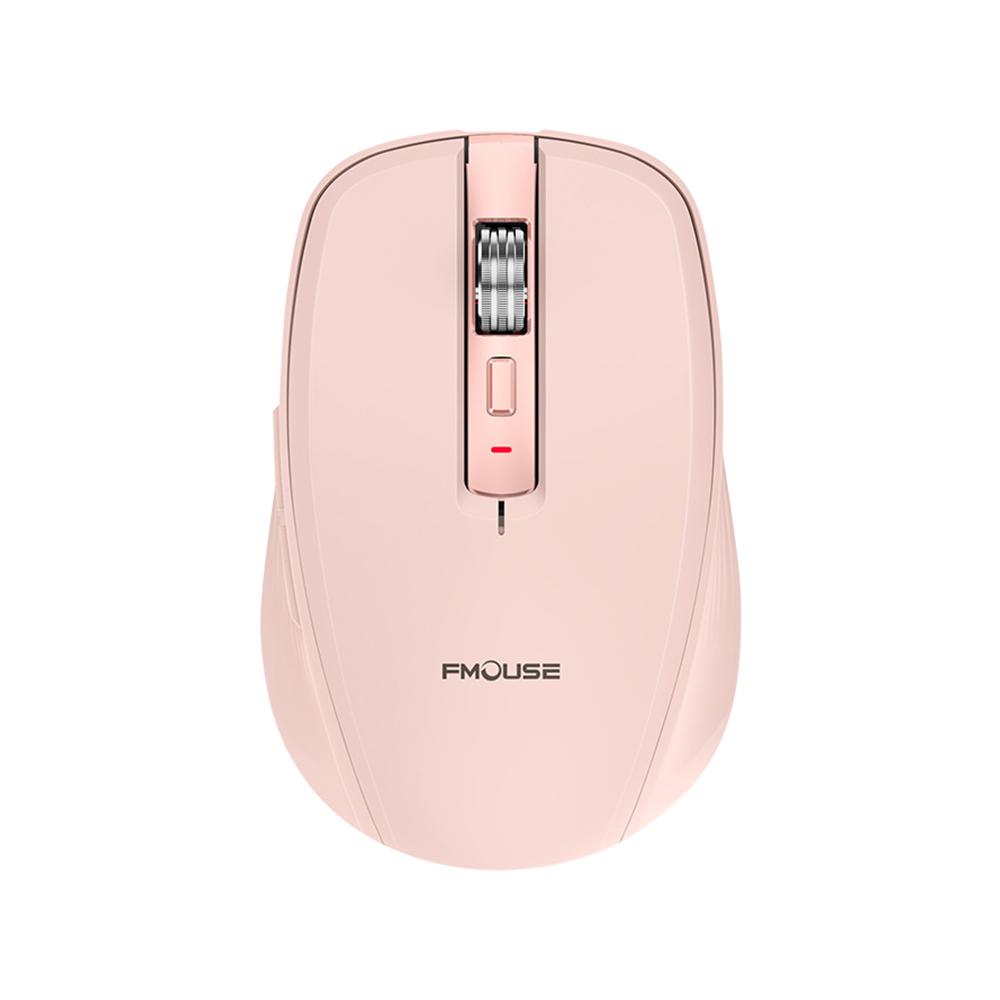

Перезаряжаемая беспроводная мышь Bluetooth 2.4G с двойным режимом, RGB-мышь с бесшумными кнопками для Windows, Mac, iOS, Android, ноутбука, планшета, телефона, ПК розовый