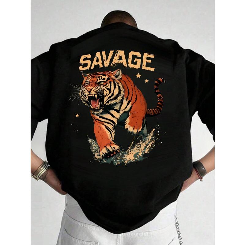 European Size Men S Savage Graphic Tee S чёрный
