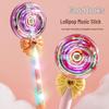 Magic Light-Up Fairy Wand Toy with Music and Flashing Lights for Girls