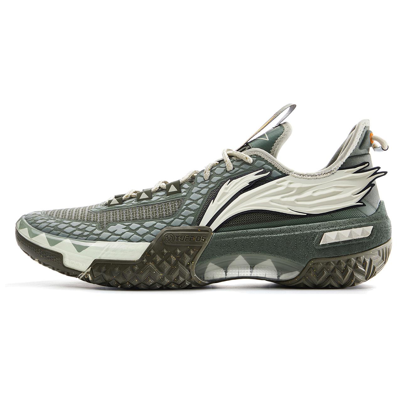 

Новые амортизирующие, нескользящие, легкие баскетбольные кроссовки LiNing Shudder с низким верхом для мужчин, желто-зеленые ABFU035-1 45