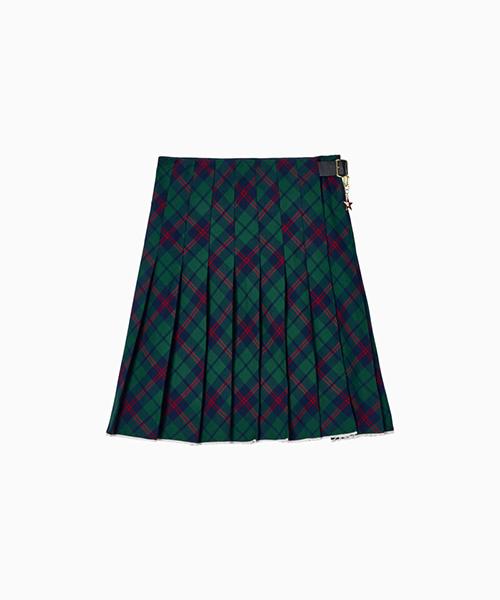 Tamijinseu Tartan Pleated Midi Skirt (T32G0Wsc75Twt1L6K)