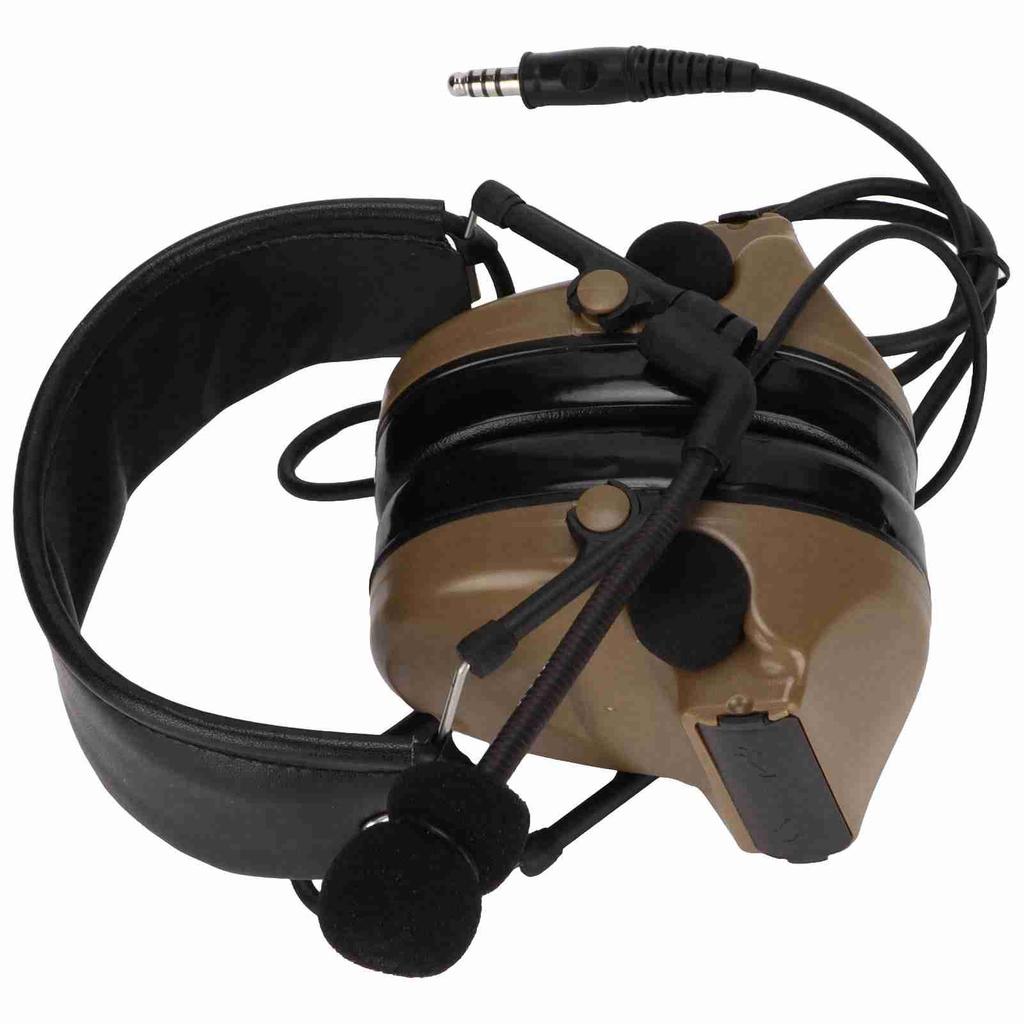 7.1mm Military Headphone Noise Reduction Sound Pick Up Headset with U94 PPT for MOTOROLA T5428
