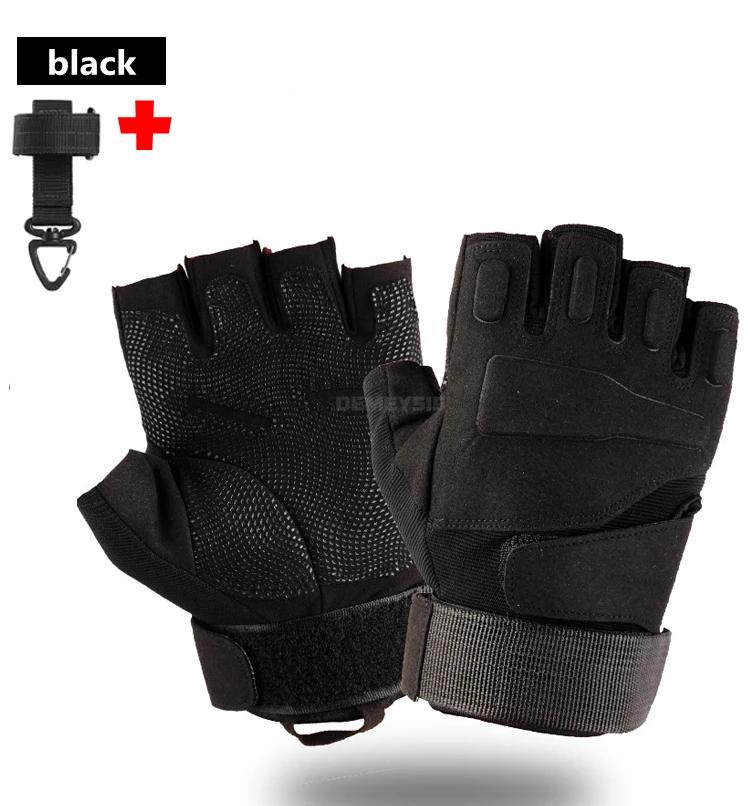 Half Full Finger Gloves Airsoft Paintball Hunting Shooting Durable Gloves for Hiking Climbing Fishing Anti-Slip Glove