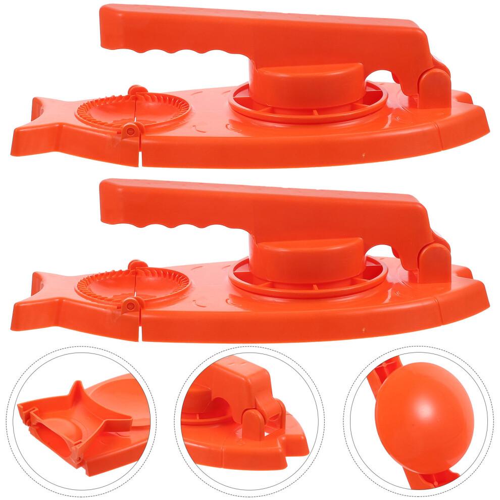 Raindrops Orange Pp Dumpling Maker 2 In 1 Easy To Use For Home 2pcs