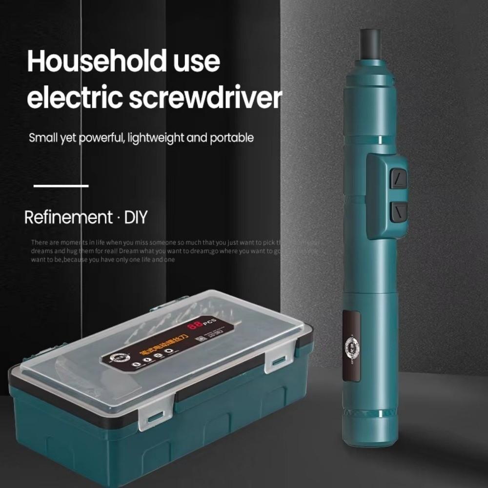 USB Rechargeable Cordless Electric Screwdriver Set Wireless Electric Drill Repair Work