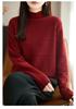 Vintage-Inspired Heavy Crochet High Neck Women's Pullover Sweater, Stylish and Warm Base Layer Top for 2026
