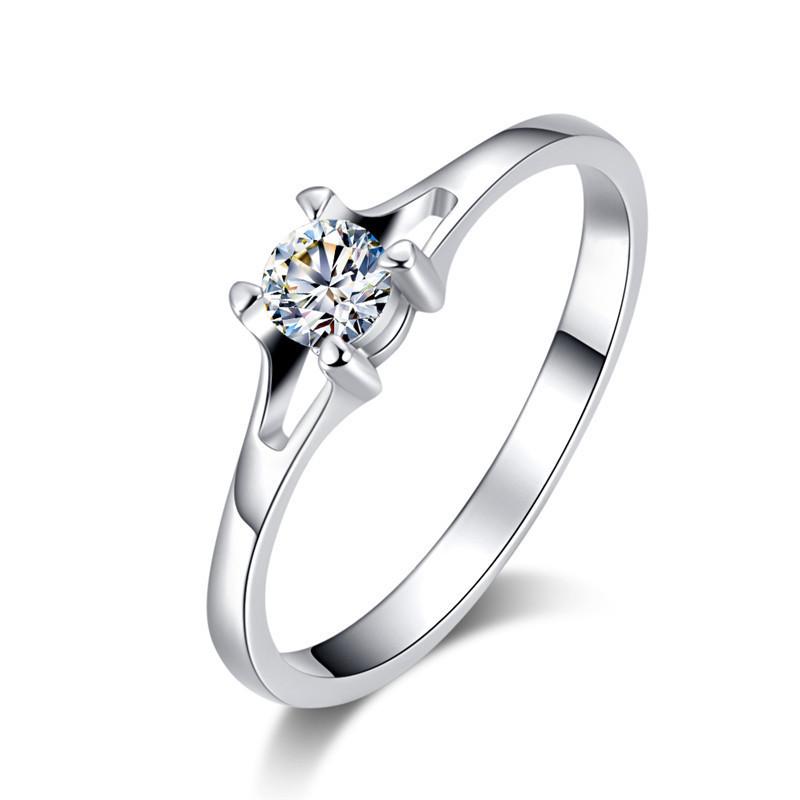 Ring women s jewelry retro European and American zircon Douyin simple accessories no. 6