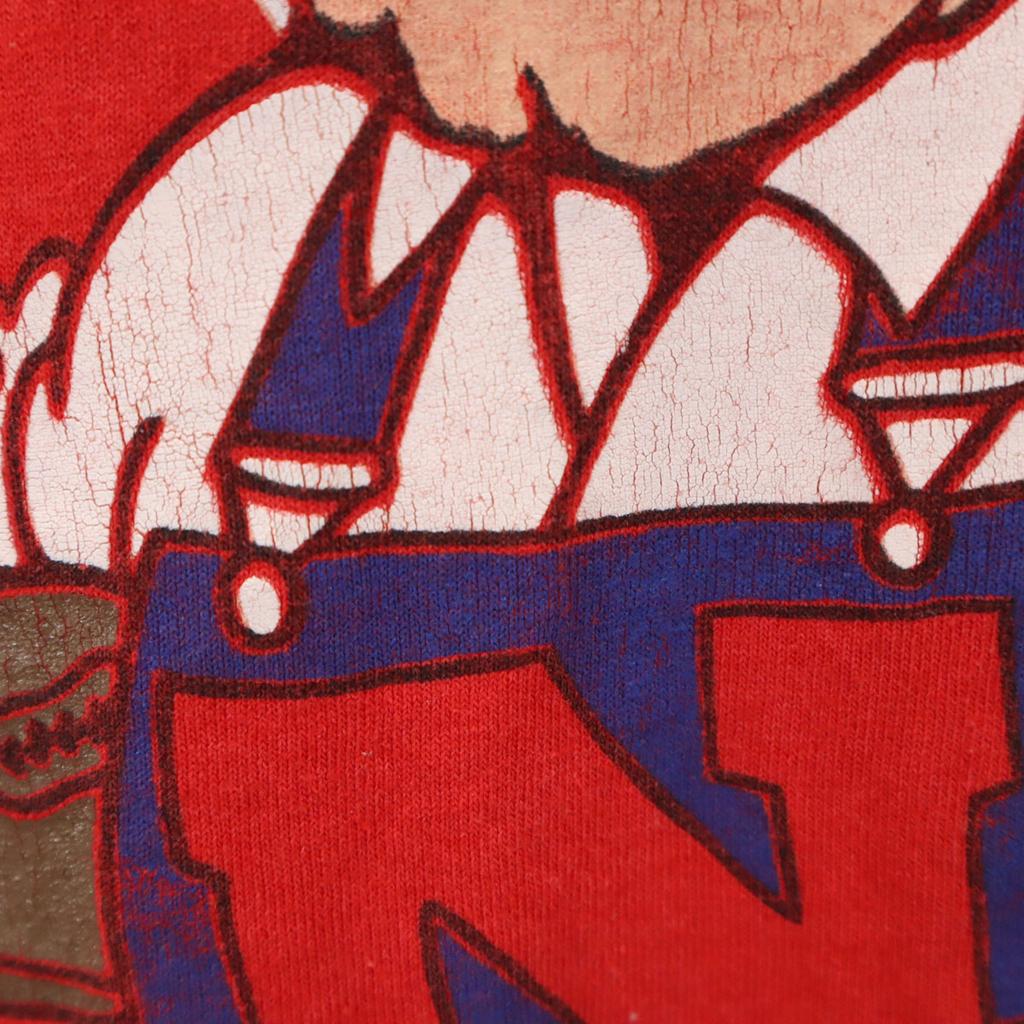 SCREEN STARS BEST 90s Made In USA Old NEBRASKA Print Short Sleeve T-shirt Men's Used