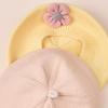 Baby Girls Autumn Winter Hat Cute Flower Beret Toddler Knitted Artist Hat Kids Woolen Cap For Newborn 6-12 Months Home Outdoor