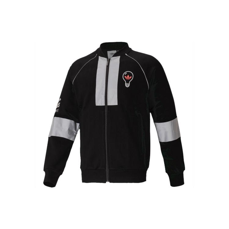 adidas originals Reflective Splicing Sports Jacket Black Men s FT5855 L
