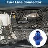 A ABSOPRO Female Flare Reducer Hose Fitting Adapter TF AN4 1/8 NPT Fuel Line Connector Aluminum Blue