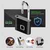 Keyless USB Rechargeable Fingerprint Lock Smart Home Padlock Waterproof Door Lock Quick Unlock Portable Anti-theft Padlock