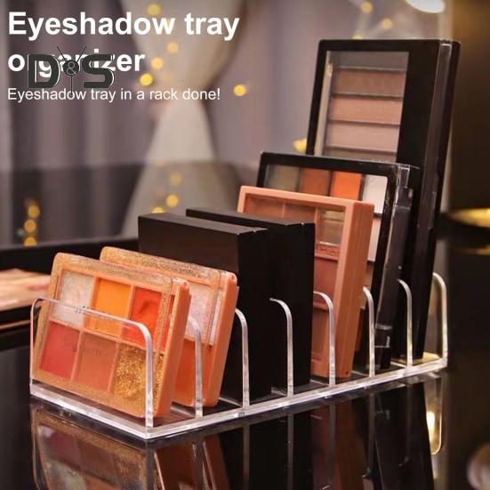 2 Adet Makyaj Göz Farı Paleti Düzenleyicileri 7 Bölmeli Şeffaf Kozmetik Ekran Depolama Tutucuları