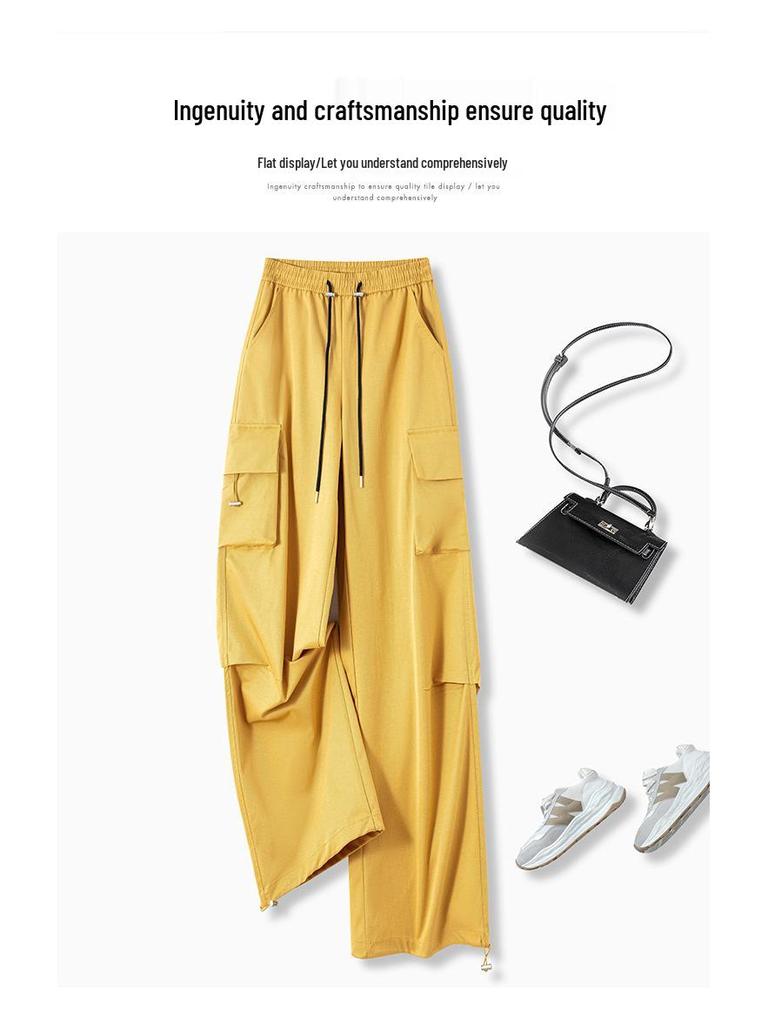 Women's High Waist Waterproof Wide Leg Trousers - Warm, Windproof, Quick-Dry Softshell for Autumn Cycling and Casual Wear