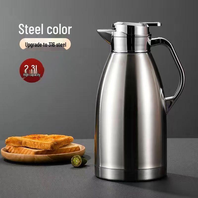 Stainless Steel Large Capacity Thermos for Home, Restaurant, or Hotel - Teapot and Hot Water Kettle