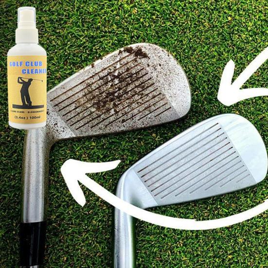 100ml Golf Club And Grip Cleaner Golf Club Cleaning Spray Flaske Fjern skitt smuss og svette rengjøringsmiddel for køller strykejern Drivere