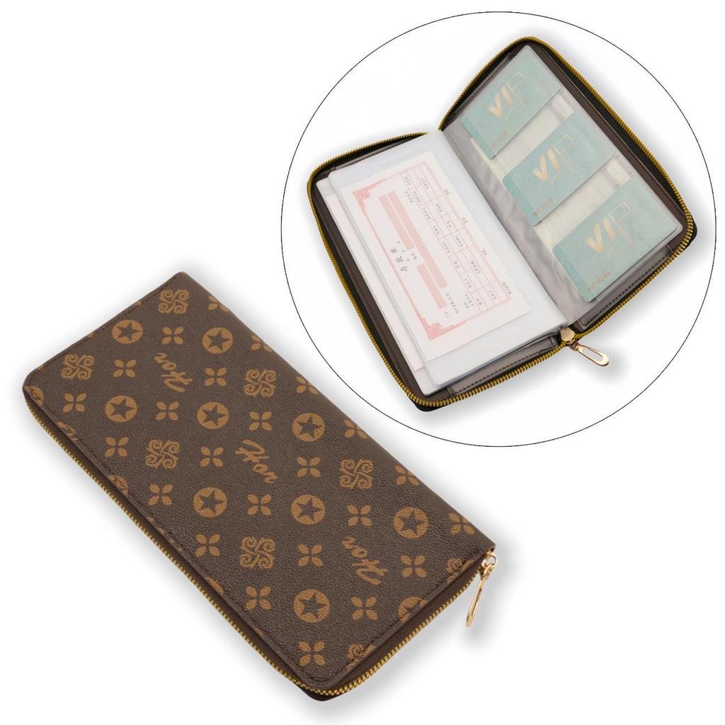 Passbook & Check Storage Album - Large Capacity Card Holder & Document Sleeve