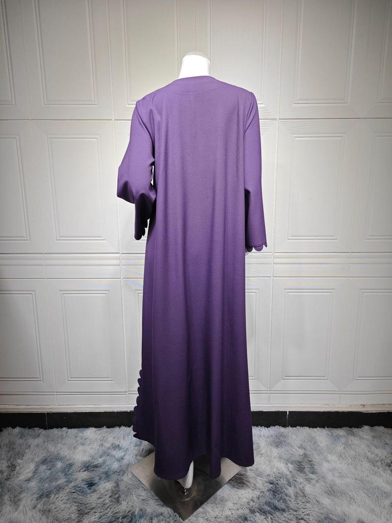 Elegantes zweiteiliges Set aus Cardigan und Hijab - 2025 TikTok Mode, Dubai & Türkei Edition