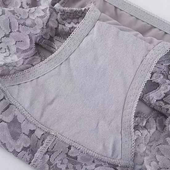 Damen Slips High Waist Slips Spitzenstickerei Hüftlift Slips