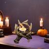 Yousheng Vintage Deer Antler Candle Holder Gothic Antler Tealight Candle Stand Candlestick Table Centerpiece Home Office Desktop Decoration