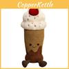 Cute Smile Cherry Cream Milk Tea Cup Plush Doll Pillow For Room Decoration