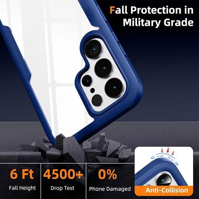 Full Case - BOOLING - for Samsung Galaxy S26 Ultra - Soft Front - Hard Back - Navy Blue