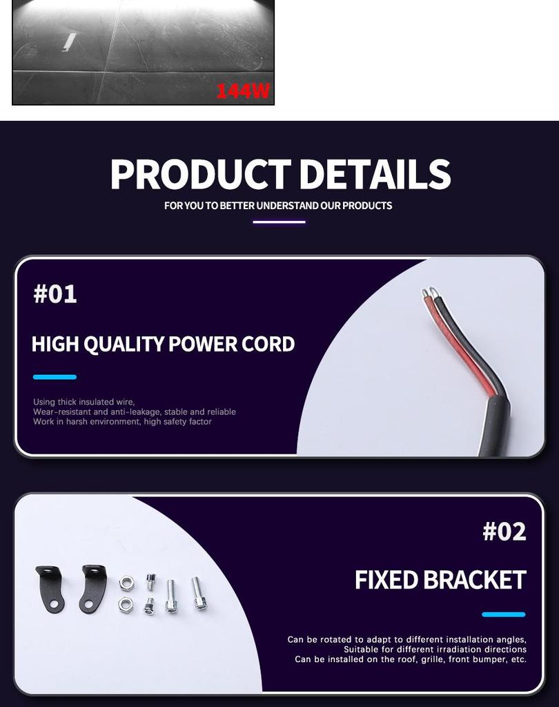Car LED Ultra-thin Single Row 9W Work Light for Off-road Vehicle Roof & Fog Light Modification