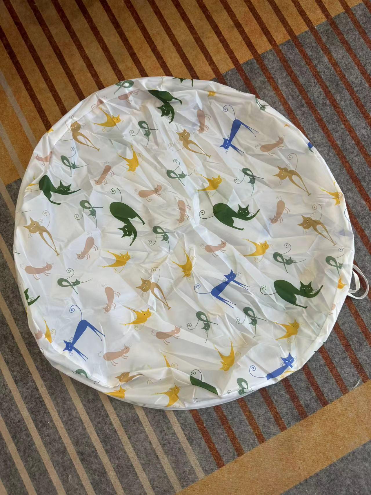 Suede Velvet Foldable Plush Cat Tunnel Toy