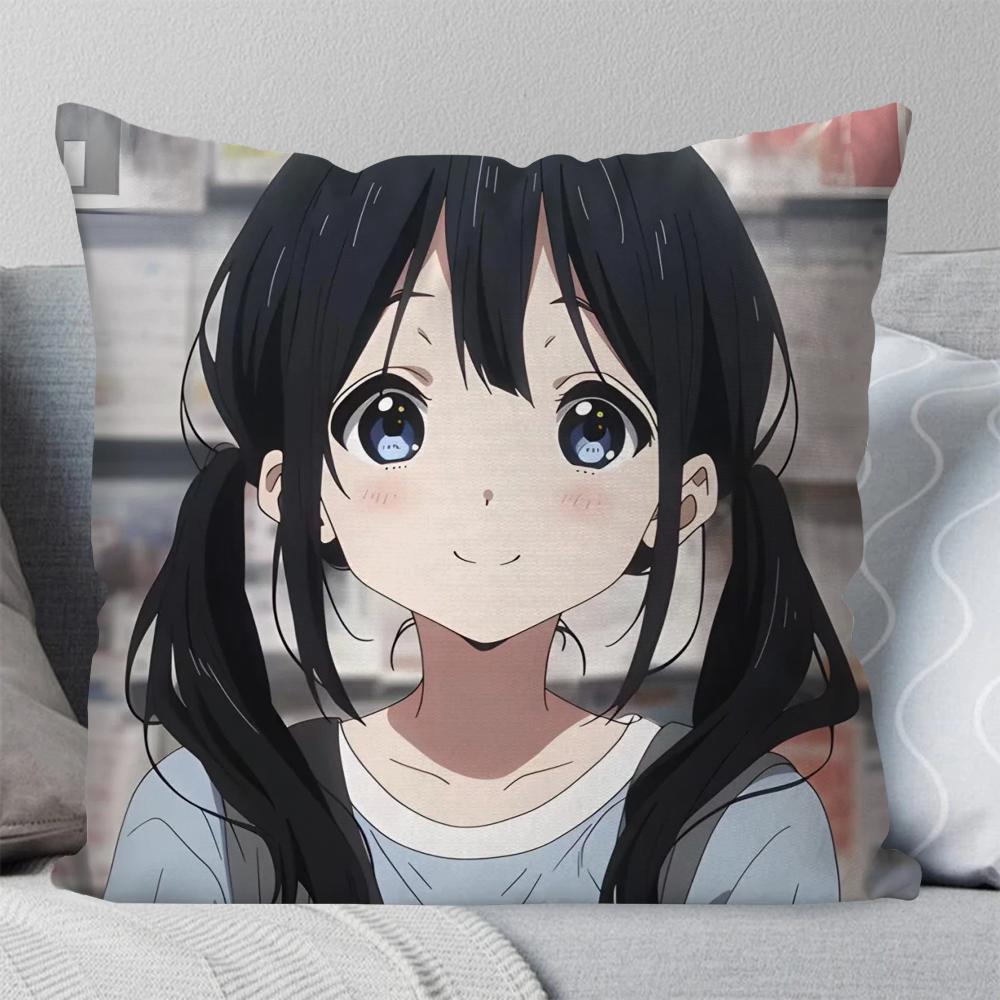 1pc Animation Tamako Market Pillow Case Square Pillow Bedroom Sofa Leisure Comfort Cushion Car Living Room Home Decoration 40X40