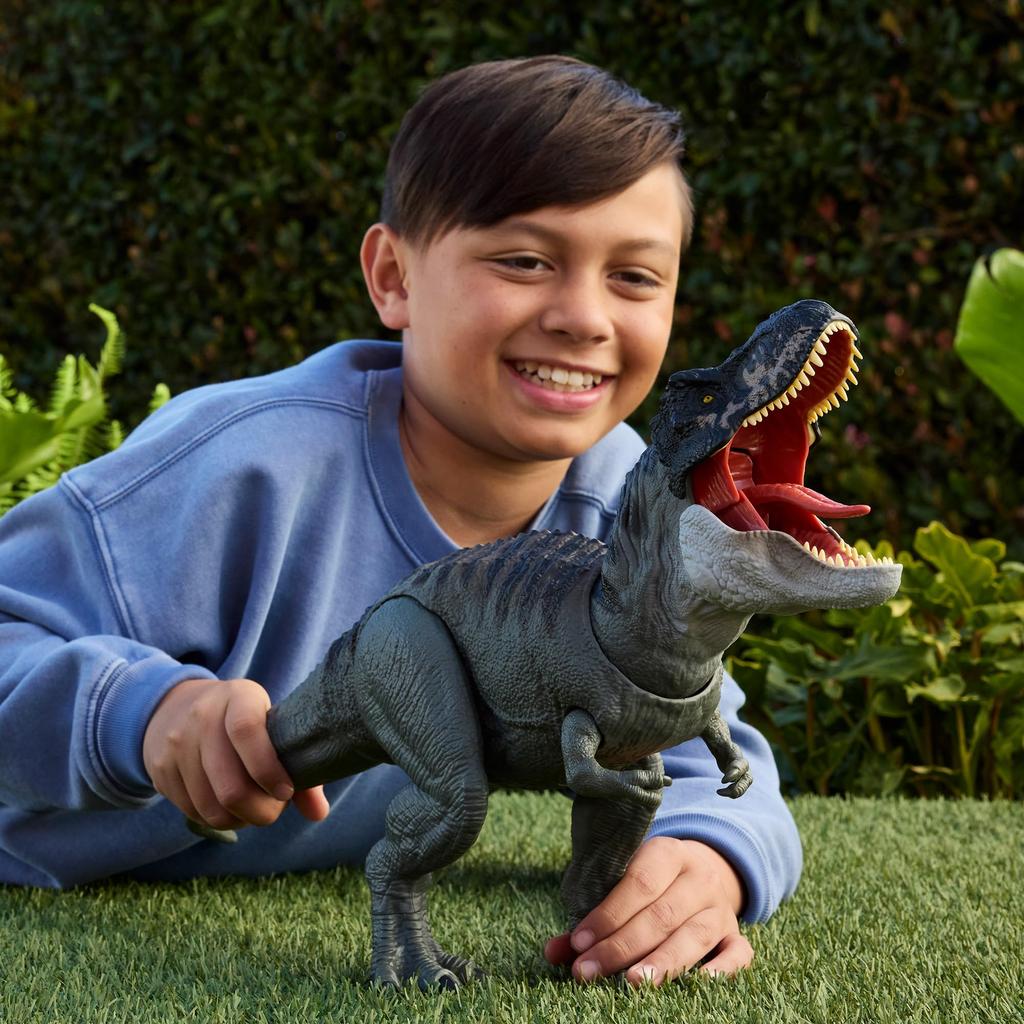 Mattel Jurassic World Super Shiny and Roaring Figure for Large Dinosaur Moving Approximately 54cm Ages 4 and JCH02 Action! T-Rex Kids, Toy, Figure,