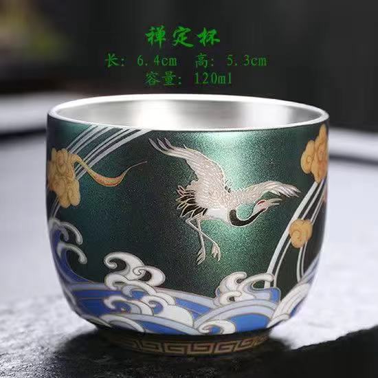 Master Cup Single Cup Kung Fu Sweet Teacup 1Bowl Enamel Color Ceramic Tea