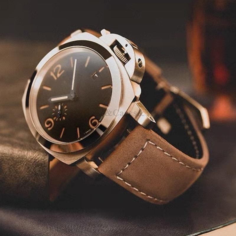 Brățară de ceas din piele naturală business Panerai pentru Omega cataramă din oțel negru maro accesorii curea bărbați 20mm 22mm 24mm 26mm