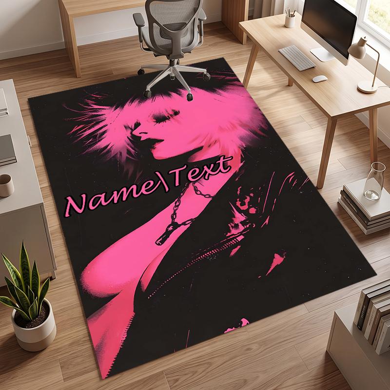 Dark Gothic (19) Personalized name Office Carpet Stylish Decor for Living Room Bedroom Kitchen