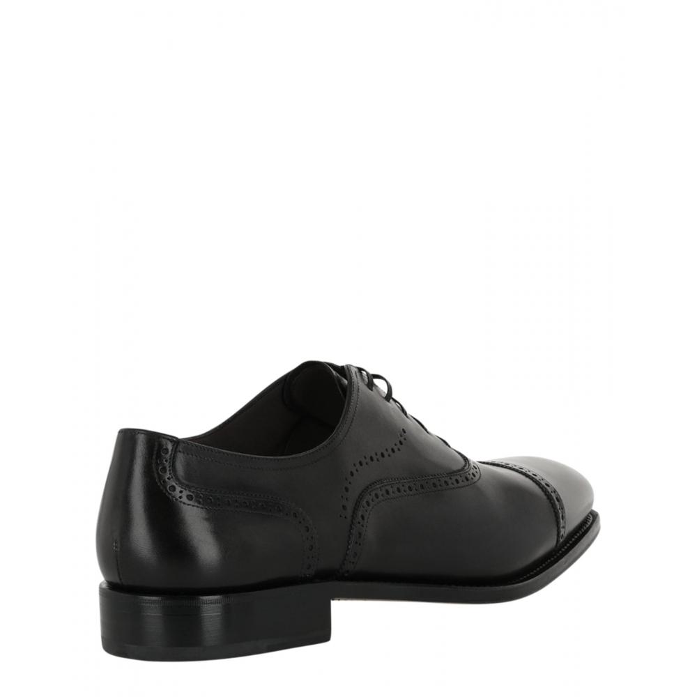 Salvatore Ferragamo Pizzarro Brogues Shoes   Extra Wide Width Black