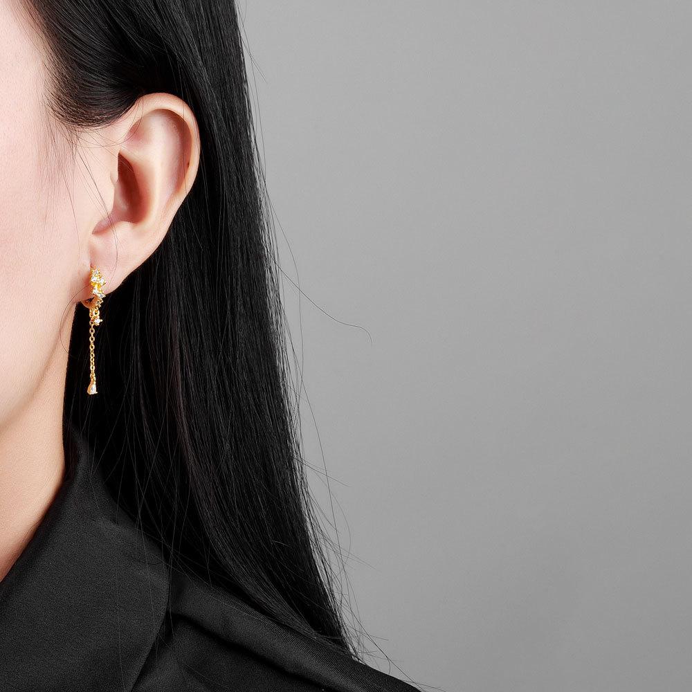 Lindon Copper Alloy Zircon Earrings Drop Earrings For Women Wedding Party Gifts