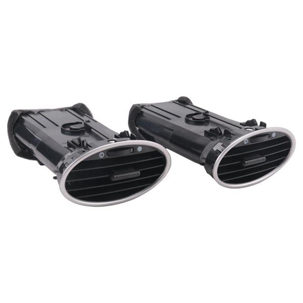 

Black Plastic Dashboard Vent Grille Assembly (Set of 2) for Front AC. None