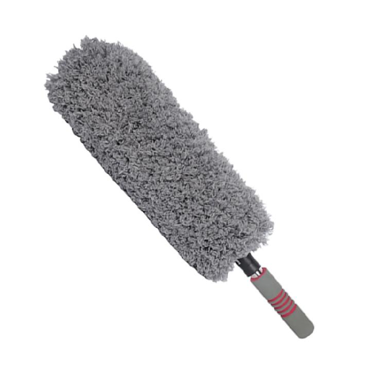 

Electro Attraction Vehicle Care Brush Sturdy ABS Handle Detachable Head Space Saving Design For Interior Exterior Use 1 сірий колір