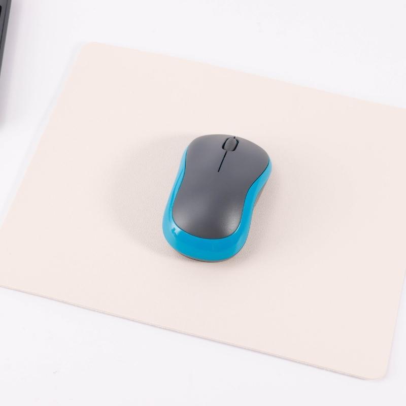 Solid Color Minimalist Leather Thickened Mouse Pad for Laptops